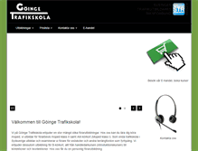 Tablet Screenshot of goingetrafikskola.com